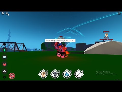How to get demon art in anime fighting simulator (Boss) location | Roblox |