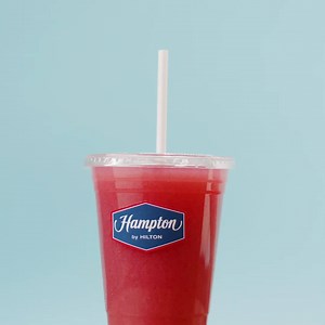 2020 motto: juice be yourself 😊 Enjoy pressed juices at Hampton by Hilton’s free hot breakfast. | Hampton by Hilton