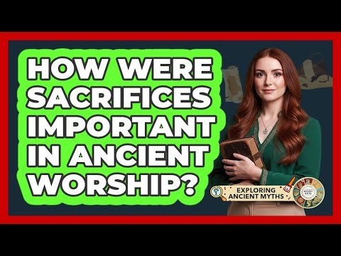 How Were Sacrifices Important In Ancient Worship?