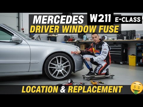 Mercedes W211 Driver Side Window Fuse Location Replacement E-Class 200 2004 2005 2006 2007 2008 2009
