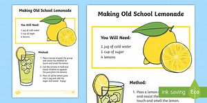Making Lemonade Recipe