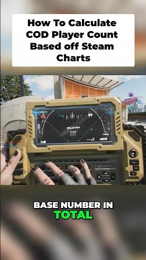 How To Calculate COD Player Count Based off Steam Charts #cod #callofduty #blackops #modernwarfare