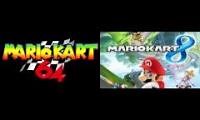 Mix of 2 videos from youtube : N64 RAINBOW ROAD MASHUP