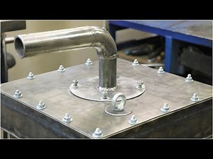 Making of a waste oil furnace.