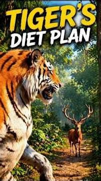 Tiger's Diet Plan 😃 #shorts #kidsvideo #cartoon #tiger