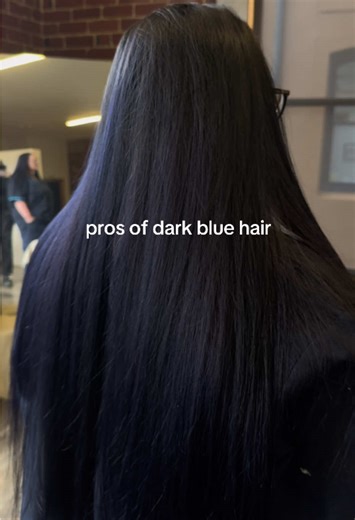 Obsessed. This is magic shadow and blue velvet by @Lunar Tides (use code SHEGO) over purple hair #bluehair #longhair