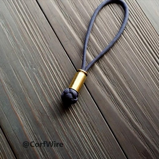40 Caliber Shell Casing paracord keychain #shorts