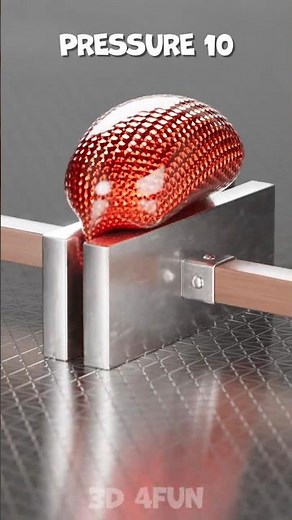 Satisfying Ball Compression Test in Cinema 4D #cinema4d #blender3d #softbody #3danimation #3dphysics