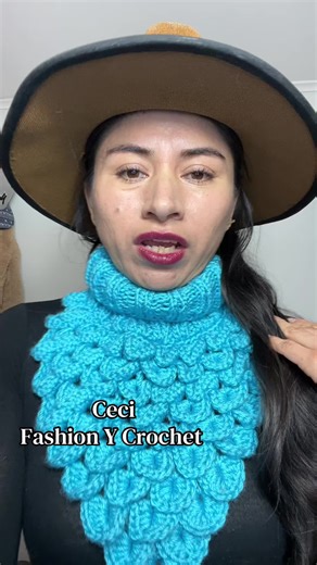 Cuello bufanda realizada en crochet 🧶 #ceci_fashionycrochet #handmadeoutfit #crochetersoftiktok #crochetfashion #smallcreator