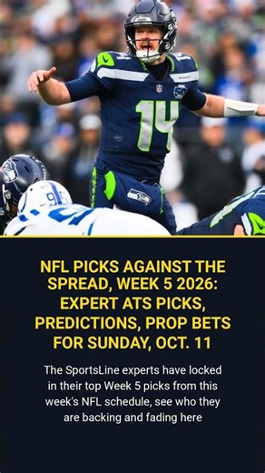 Nfl Picks Against The Spread Week 5 2026 Expert Ats Picks Predictions Prop Bets For Su