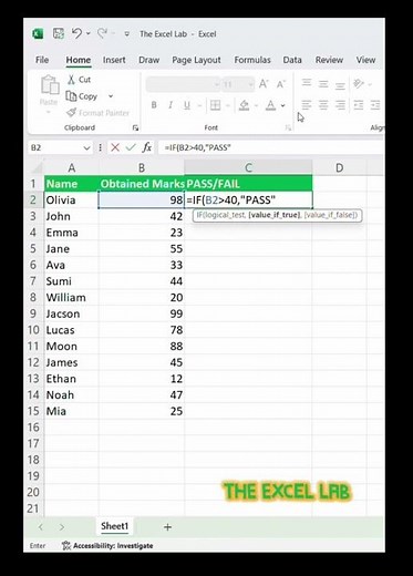 "Pass/Fail Grade System in Excel – Step-by-Step Guide""Pass/Fail Logic in Excel Made Easy"#excel