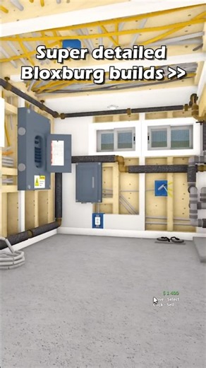 This build has so many custom build hacks #roblox #bloxburg #viral