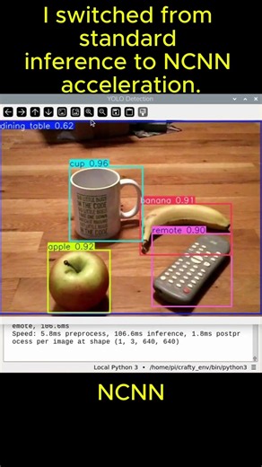 This AI Trick Supercharged My Raspberry Pi #opencv #raspberrypi #yolo #objectdetection #python