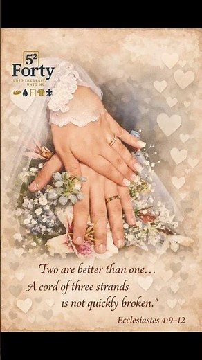 Daily Bible Verse — Ecclesiastes 4:9–12 | Two Are Better Than One #valentinesday #2540project