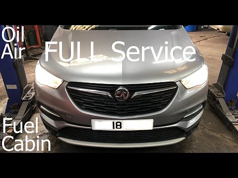 Vauxhall Grandland X FULL Service Oil Fuel Air Cabin Filter How To DIY 1.6 Diesel BlueInjection