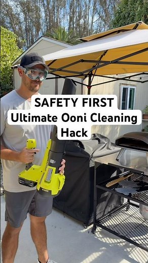 SAFETY FIRST: Fastest way to clean your Ooni pizza oven (EPIC Hack) | Backyard Pizza Lab