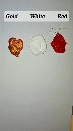 What is made when gold, white, and red are combined ? | color mixing | #Shorts #color #gold