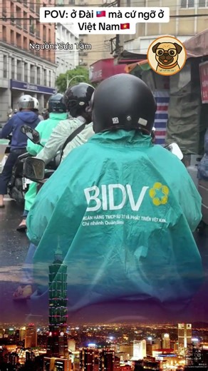 Ở Đài Loan mà cứ ngỡ Việt Nam: Chiếc áo mưa BIDV và nỗi lòng người xa xứ! #biettuotdailoan