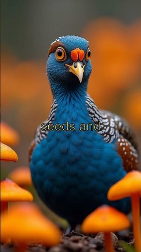 The Blue-Breasted Quail is a Master of Disguise! 🕵️‍♂️ #BirdFacts #Animals