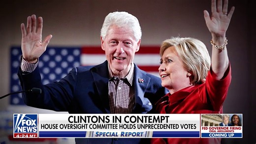 House Oversight Committee votes to hold Bill and Hillary Clinton in contempt of Congress