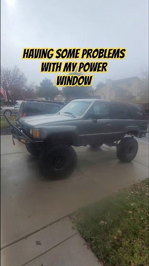 I am having some problems with my back window. #toyota #1stgen4runner #4runner