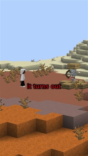 If you change to peaceful WHILE an arrow is out? #minecraft #minecraftshorts