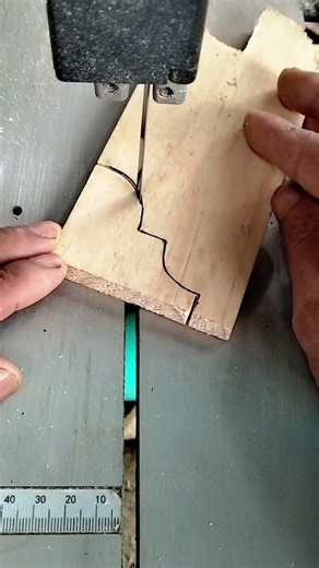 form a mall profile using a bandsaw #woodworking #diyprojects #carpentry #shorts