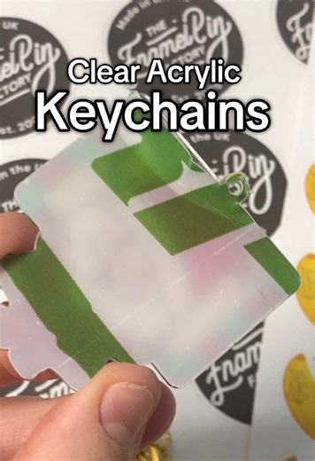 Here’s just a few reasons you should order some of our custom clear acrylic keychains 😍✨ www.enamelpinfactory.com #ecofriendly #custommerch #madeinuk #smallbusiness #customkeychains