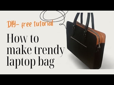 How to make trendy laptop bag #diy #beginnerfriendly #handmade