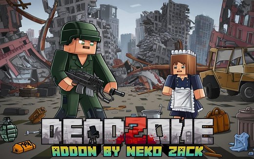 [Addon]像素风枪械末日拾荒求生模组:死亡地带V1.5.3.3汉化版(附下载链接)/DeadZone/我的世界国际基岩版