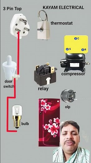 refrigerator single door wiring diagram