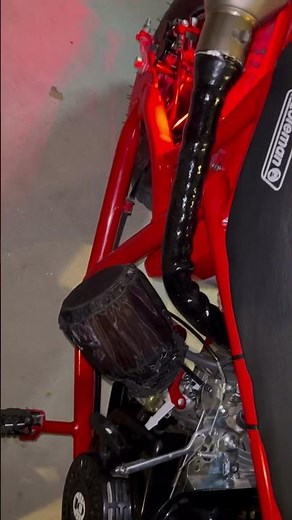 New exhaust on the Coleman B200R