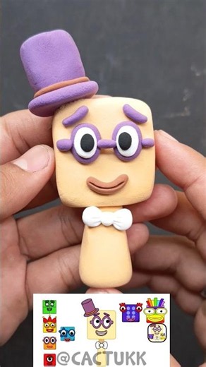I made Sprunki OC Twenty (From Numberblocks) #sprunki #incredibox #clay ‪@cactukk‬
