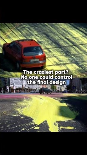 “When Cars Become Artists… And The Street Turns Into A Moving Painting" #history#truestory #art