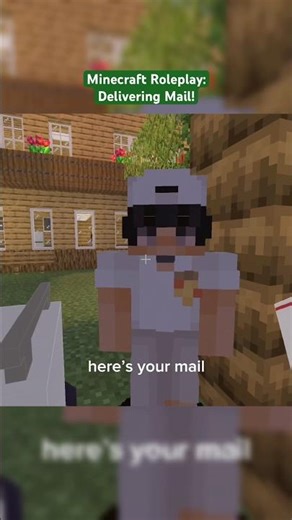 Vlog - I’m a mail man! #minecraft