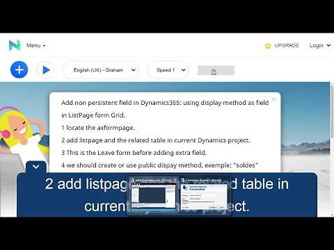 display method as field in Grid Dynamics 365
