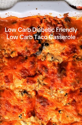 Easy Diabetic Friendly Low Carb Taco Casserole