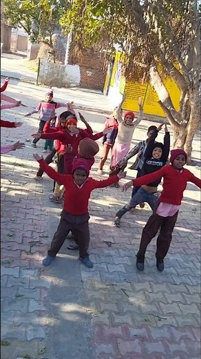 Aerobic exercise by primary School students | Aerobic steps | #brazil #shortsvideo #aerobics