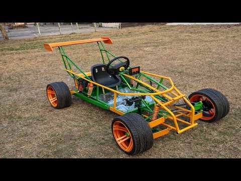 INSANE DIY GO-KART FROM SCRAP (BUILT AT HOME!)