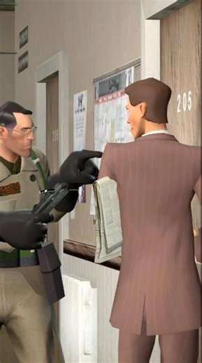 Soldier and Medic Hunt for Ghosts #tf2 #sfm #shorts