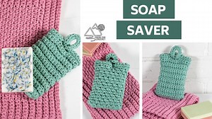 Need something to add to a gift basket? This little soap saver is two-sided and makes a lovely addition. | Winding Road Crochet