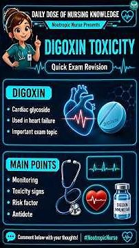 💊 Digoxin Toxicity Signs | Quick Exam Revision - Nootropic Nurse