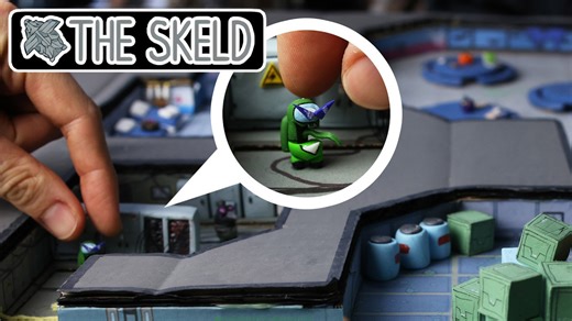 I made the SKELD map entirely out of clay (full map + new roles)