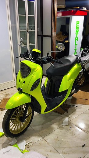 Sticker full body Fino lemon yellow flip gold. #CapCut #finomodifikasi #finoindonesia #stickermotor