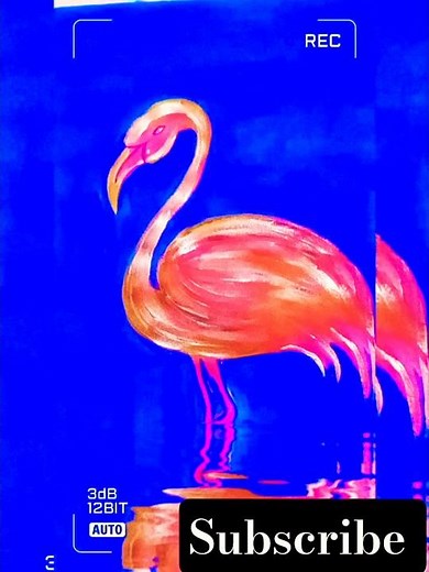 How to Make Neon Flamingo Art#neonart #art #drawing #painting #shorts #short #yt #@Alf_art.gallery