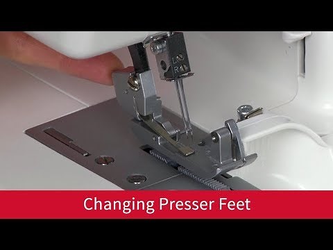 Changing Presser Feet on the Baby Lock Vibrant
