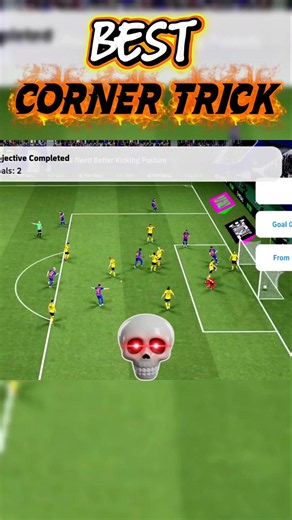 Glitch ⚡ Corner Trick in Efootball 26 #efootball #efootballmobile #pes #football #pesmobile #shorts