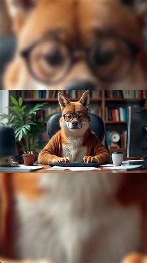 “Dog Studying Like a Genius 📚🐶 Cute & Funny Study Dog”