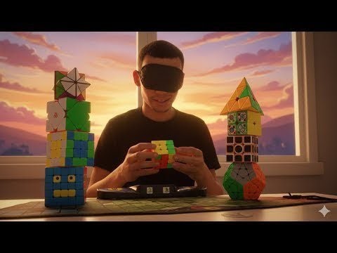 🔥 Treinando CUBO MÁGICO VENDADO - Ao Vivo 🤯