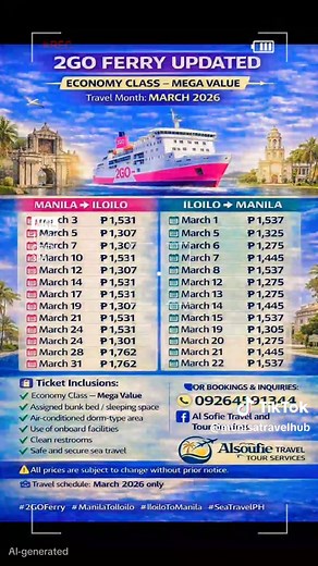 Ultimate Guide to 2GO Ferry Travel from Manila to Iloilo